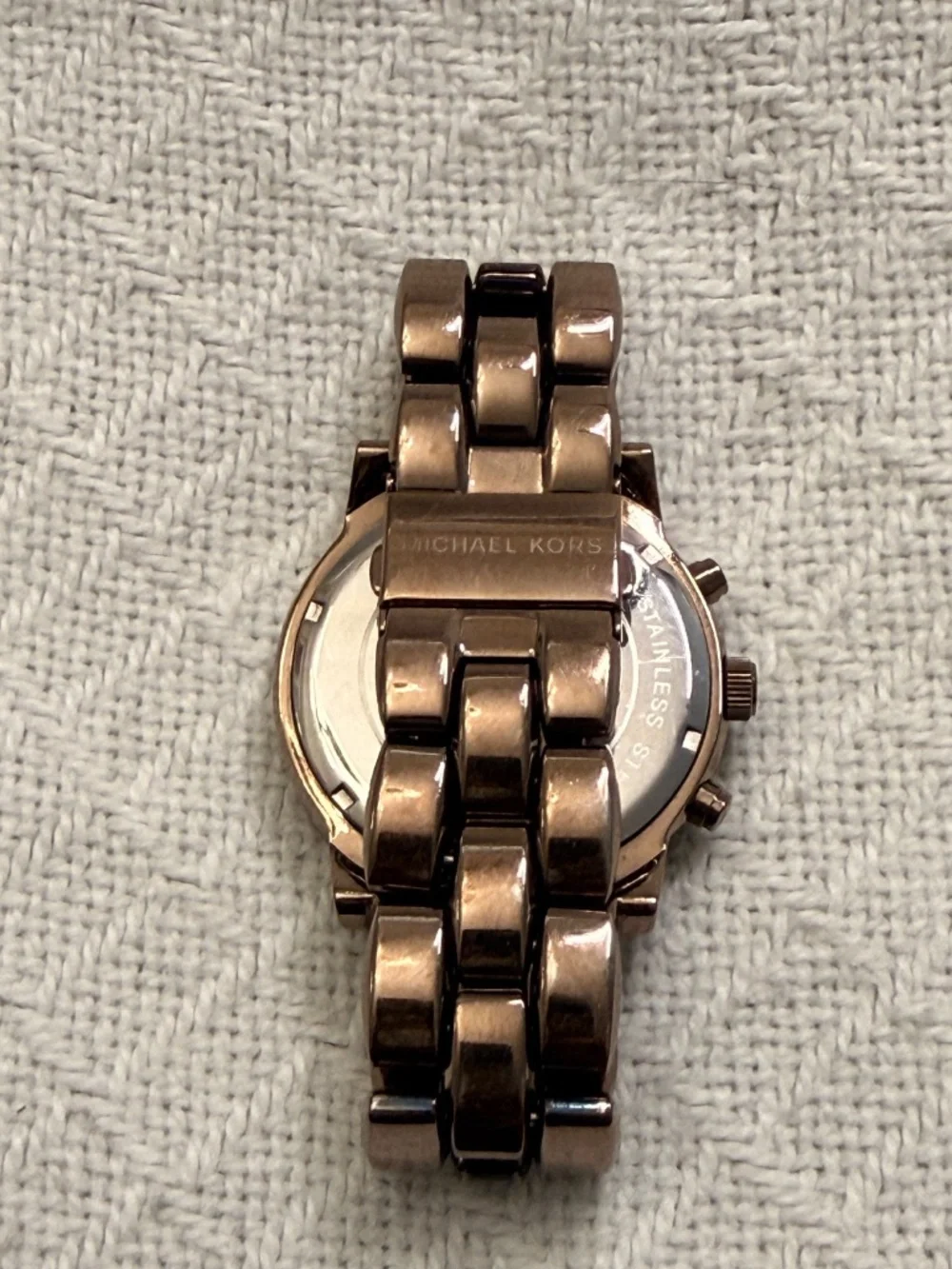Michael Kors Brown Metal Wrist Watch #3